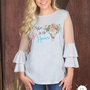 Beautiful blouse take life by the horns